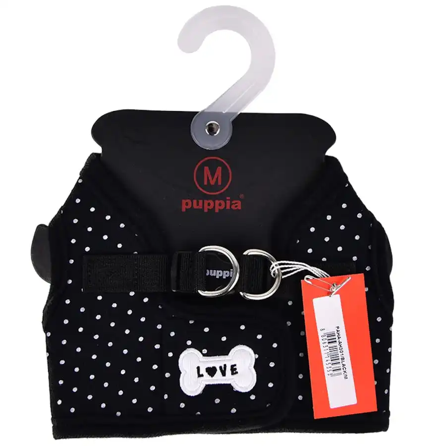 Puppia Arnés Dotty B Negro L