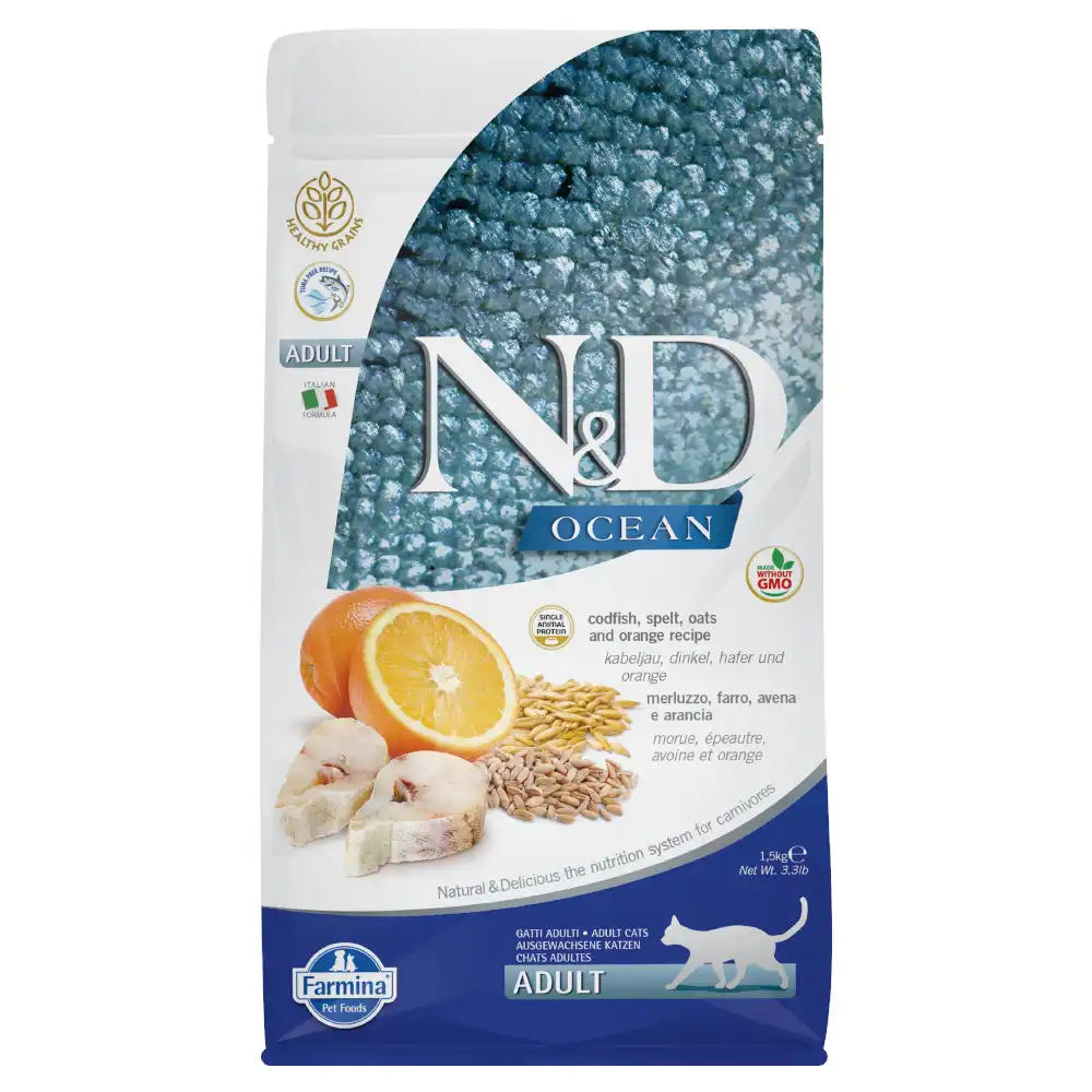 Farmina N&D Low Grain Adult pescado para gatos 1.5 Kg