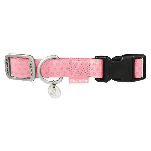 Collar para perros MacLeather rosa S