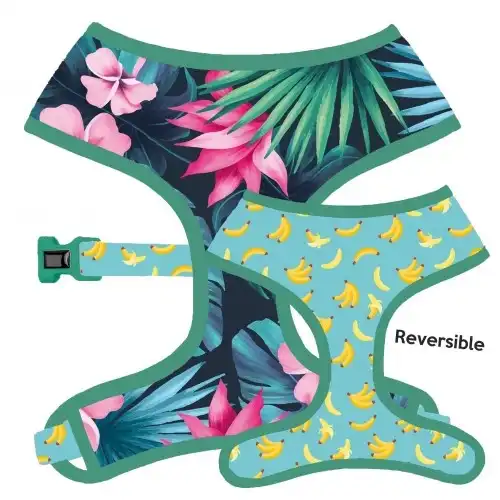 Arnés reversible CaponeTheDog estampado Tropical