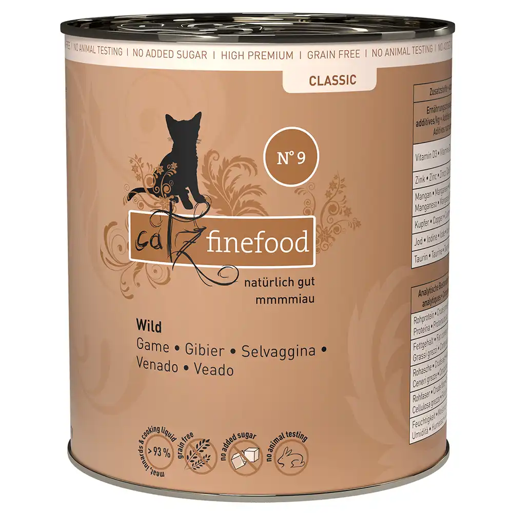 catz finefood en latas 6 x 800 g - Caza