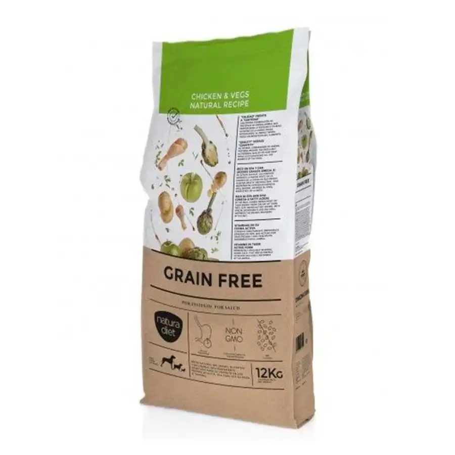 Natura Diet Grain Free Pollo y Vegetales 12 Kg.