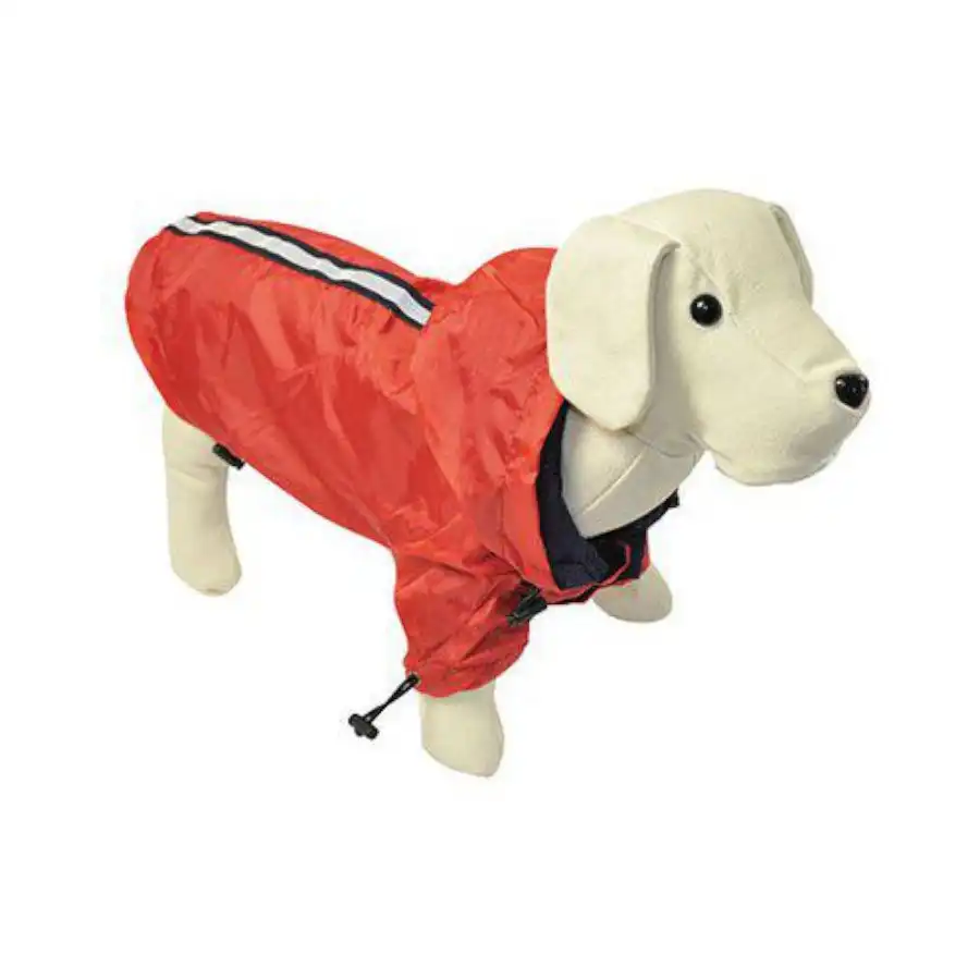 Chubasquero reflectante para perros Rojo 45 cm