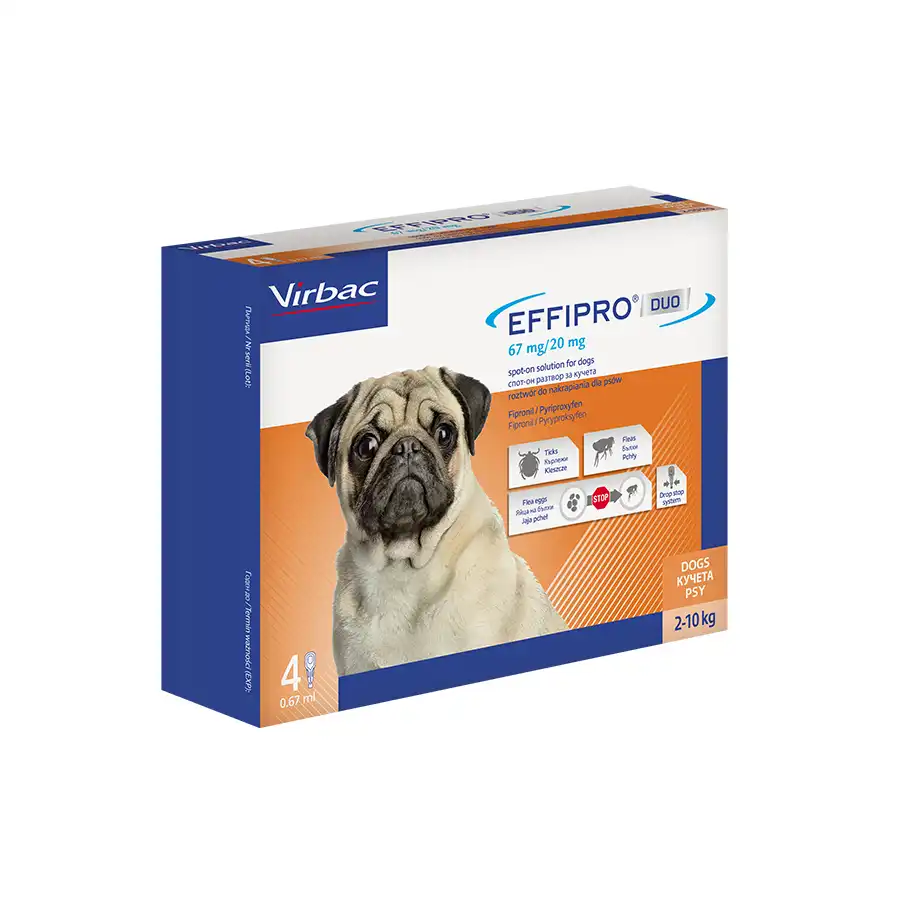 Effipro Duo perros grandes 20 - 40 Kg 4 pipetas