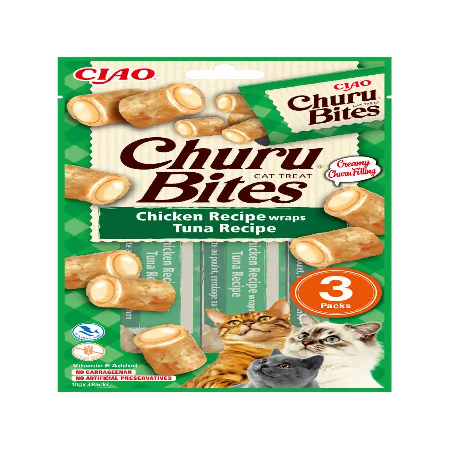 Churu Bocaditos Bites de Atún para gatos – Multipack 12