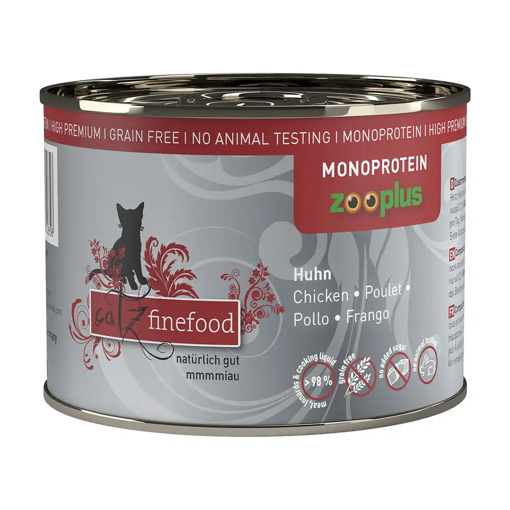 catz finefood Monoproteína zooplus 6 x 200 g - Pollo