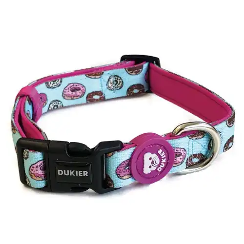 Dukier Collar Estampado Donuts para perros