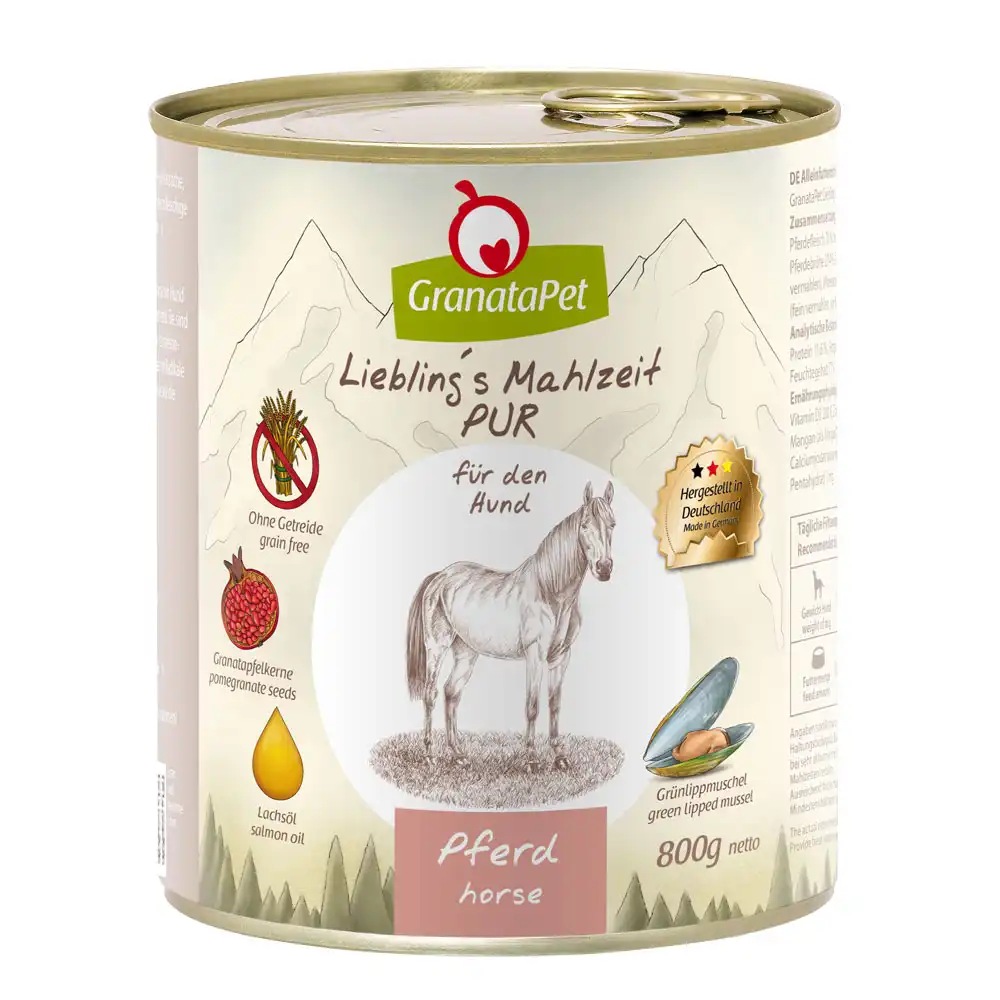 GranataPet Darling's Comida Caballo PUR - 6 x 800 g