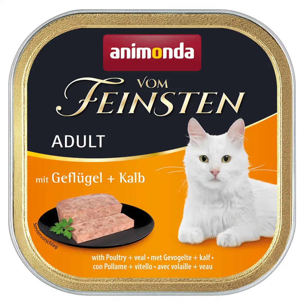 Megapack Animonda vom Feinsten Adult 32 x 100 g - Ave y ternera