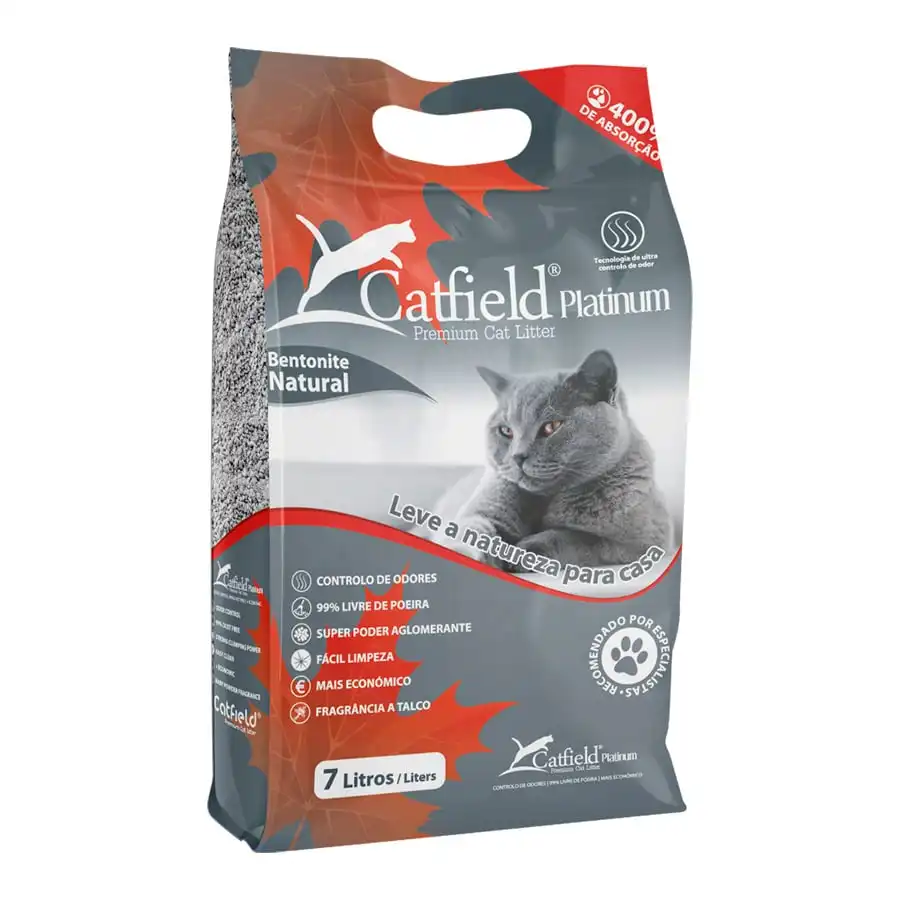 Catfield Premium Platinum Arena aglomerante para gatos