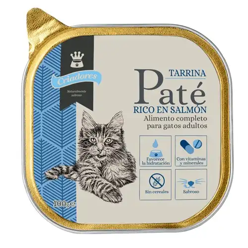 Criadores Adulto Salmón en paté tarrina para gatos