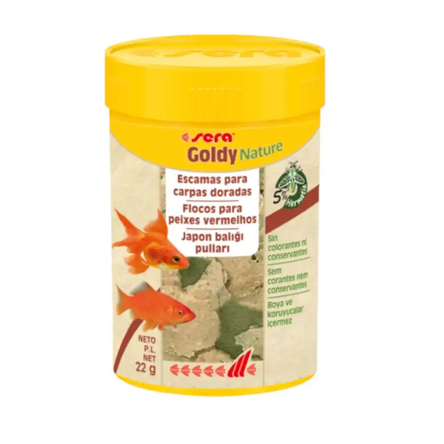 Sera Goldy Nature escamas para carpas doradas