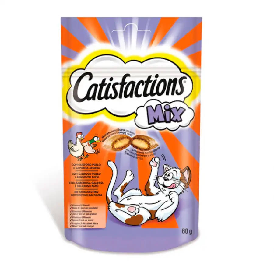 Snacks Catisfactions Mix (Pollo y pato) 60 gr.