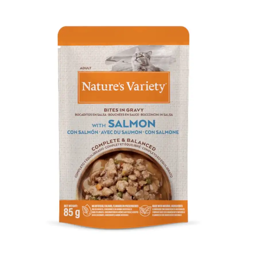 Nature’s Variety Adult Salmón sobre en salsa para gatos