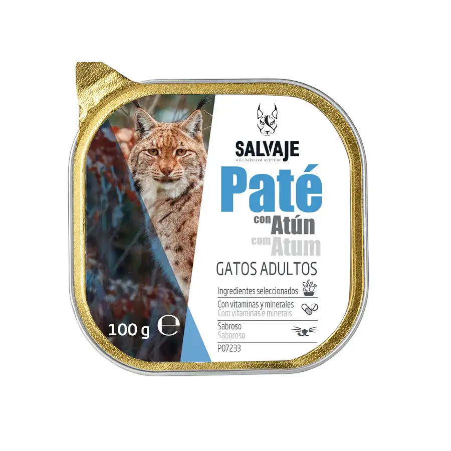 Salvaje Adulto Atún en Paté Tarrina para gatos