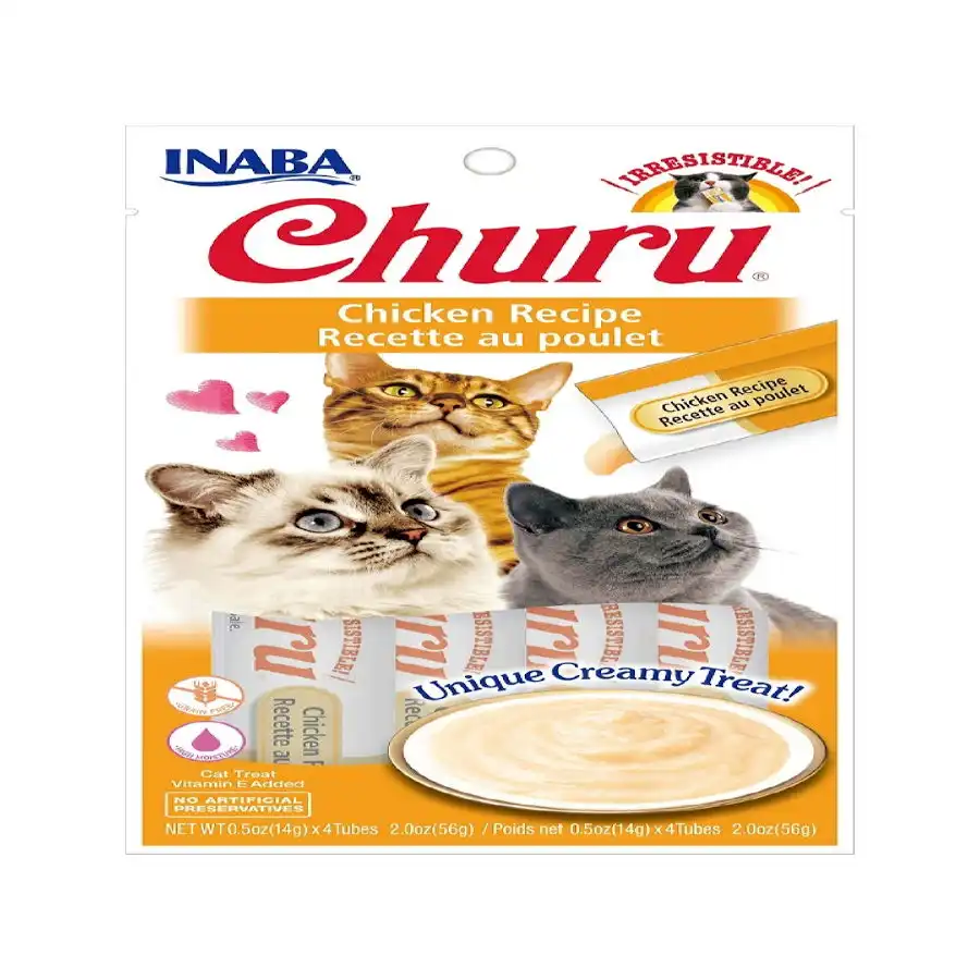 Churu Snack Cremoso de Pollo para gatos - Multipack 12