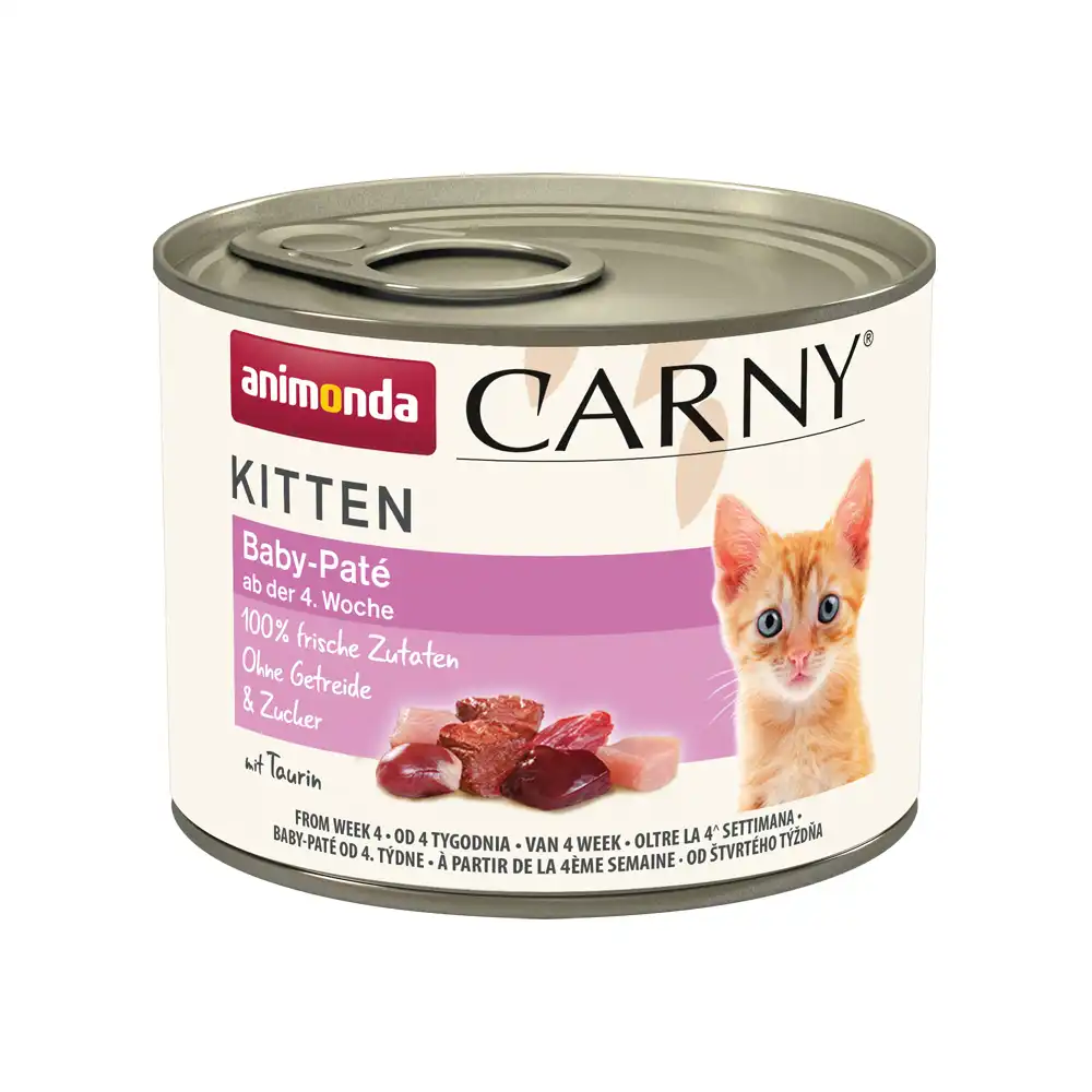 Animonda Carny Kitten 12 x 200 g - Pack Ahorro - Baby-Paté