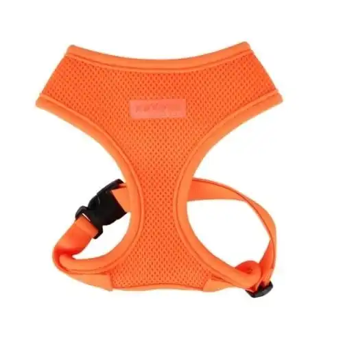 Arnés para perros Soft ajustable al cuerpo neón naranja