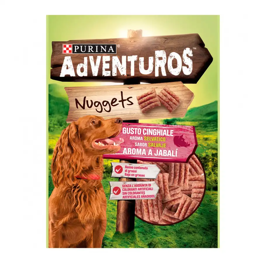 Purina Adventuros Nuggets Jabalí 90 gr.