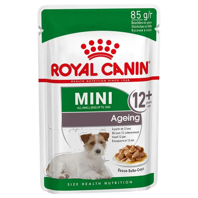 Royal Canin Mini Ageing Sobres Para Perro Senior Raza Pequeña, Peso 1 x 12 sobres 85gr