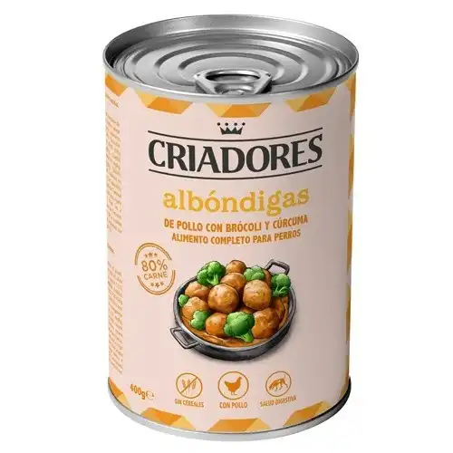 Criadores Albóndigas Pollo lata para perros