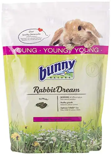 Pienso para conejos jóvenes Bunny Rabbit Dream 1,5 kg