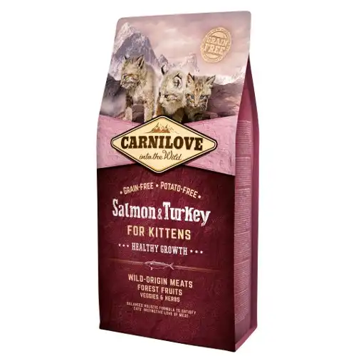 Carnilove Salmón y Pavo pienso para gatitos