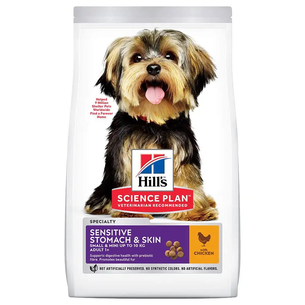 Hill's Adult 1+ Sensitive Stomach & Skin Small & Mini Science Plan pollo - 3 kg