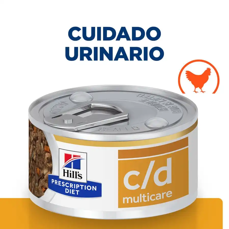 Hill’s Prescription Diet c/d Urinary Care Pollo lata para gatos