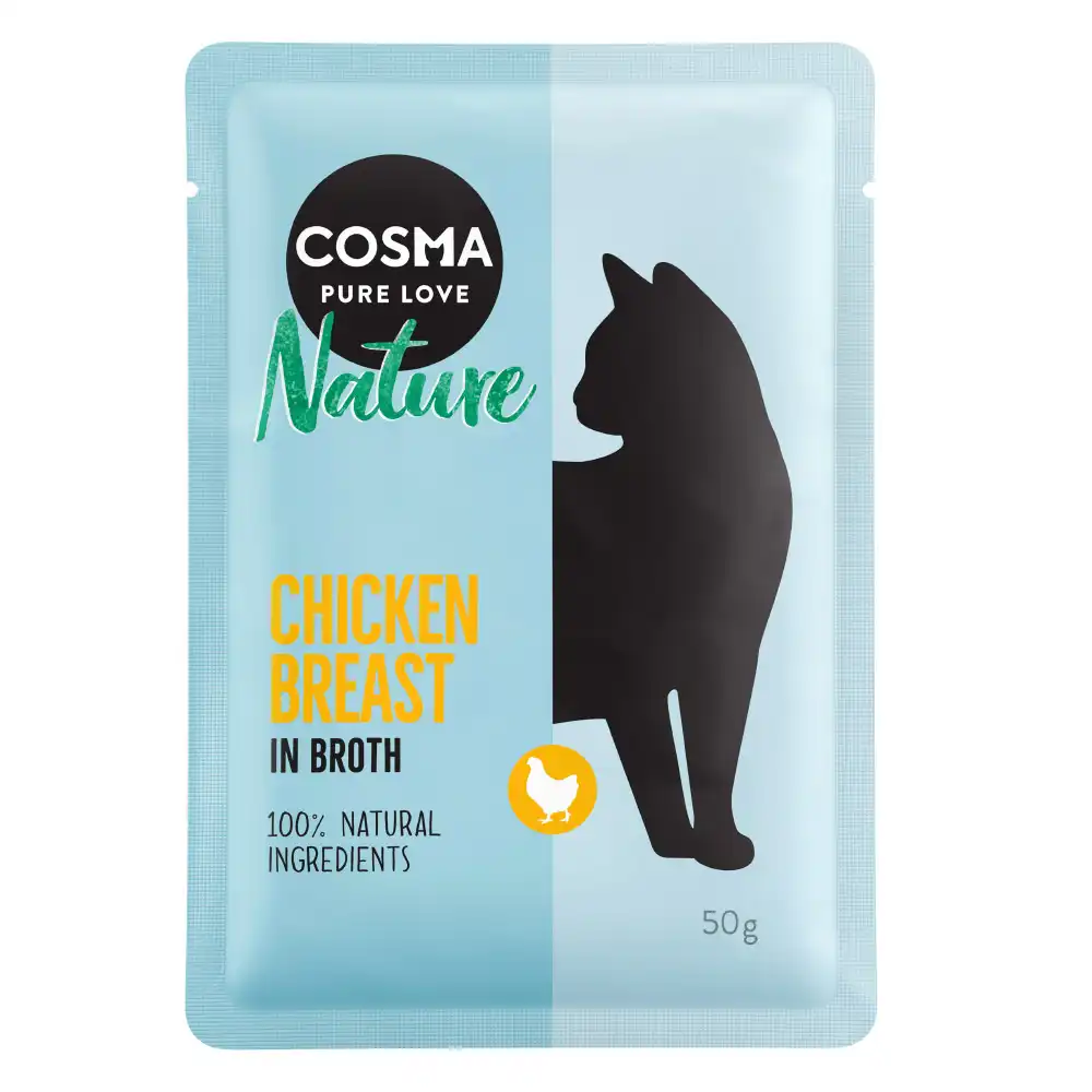 Cosma Nature 6 x 50 g en bolsitas - Pechuga de pollo